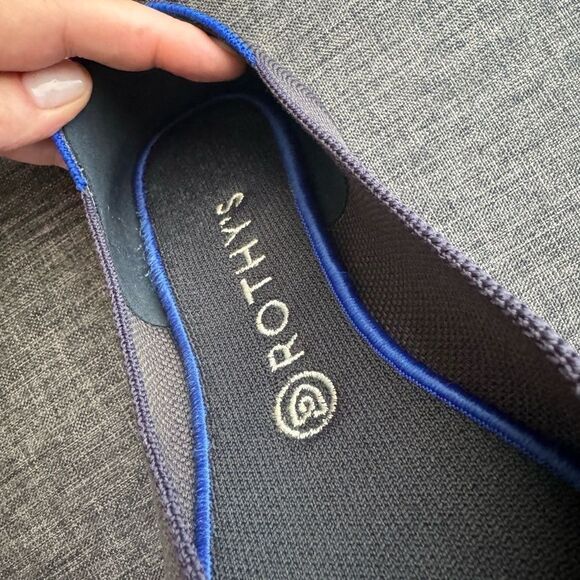 ROTHY'S ROUNDED TOE PURPLE FLATS SIZE 9.5 - Picture 5 of 9